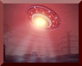 Saucer Shaped Object with Square Red Lights