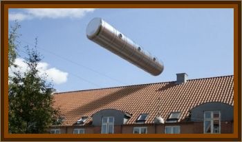 Cigar Shaped UFO Over Denmark