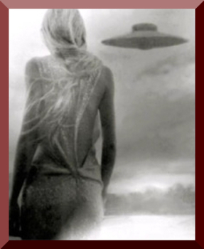 Young Girl Watches UFO
